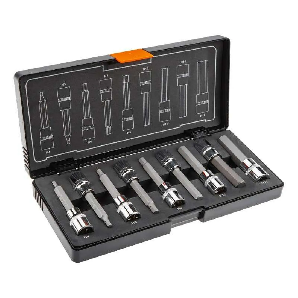 Neo Tools Coffret De 9 Douilles 1/2 Sur Rallonge 08-706