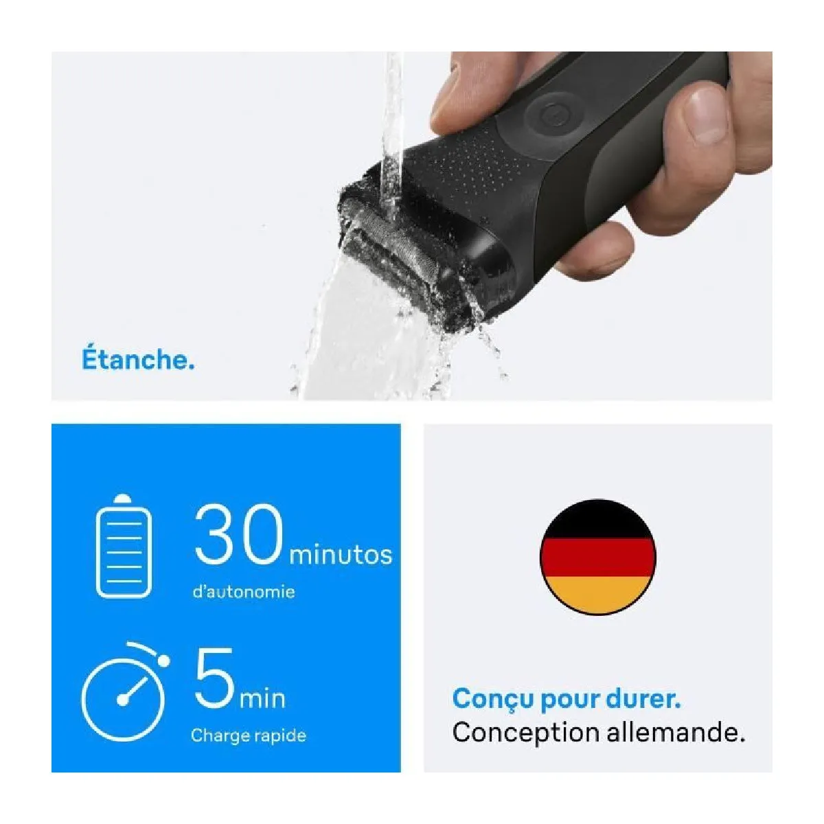 Rasoir Électrique Homme 3 300bt Braun Le Rasoir Électrique - vue 5