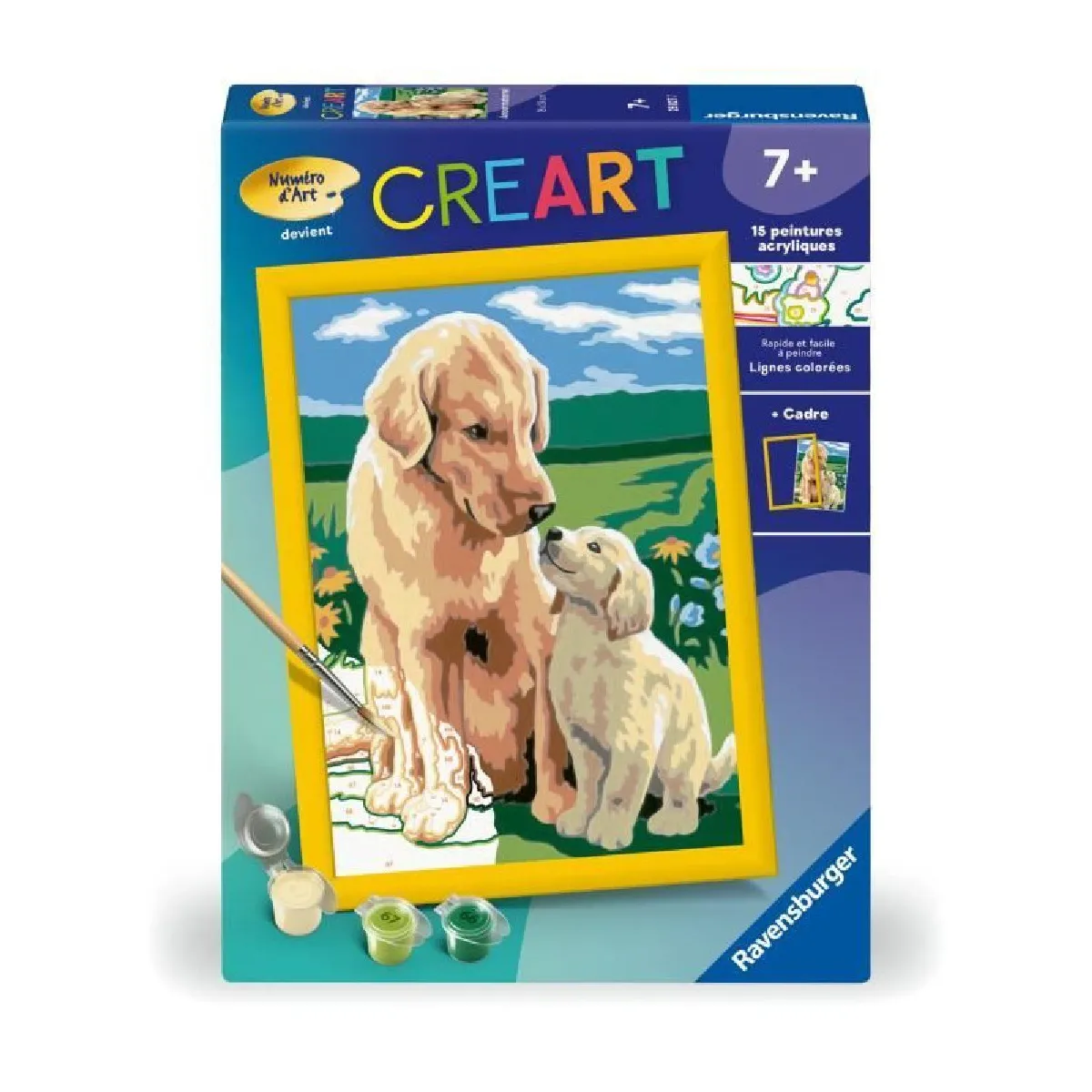 CreArt Kids 18x24cm Amour maternel Kit de peinture par numéros Numéro d'Art Dès 25827 Ravensburger - vue 2
