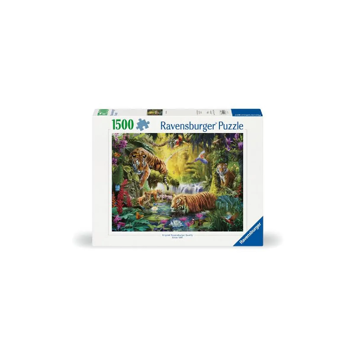 Ravensburger Puzzle Adulte Puzzle 1500 pièces Tigres au Plan d'eau Adultes et Enfants à partir de Puzzle de qualité supérieure 80x60cm Animaux Sauvages 12000696 - vue 2