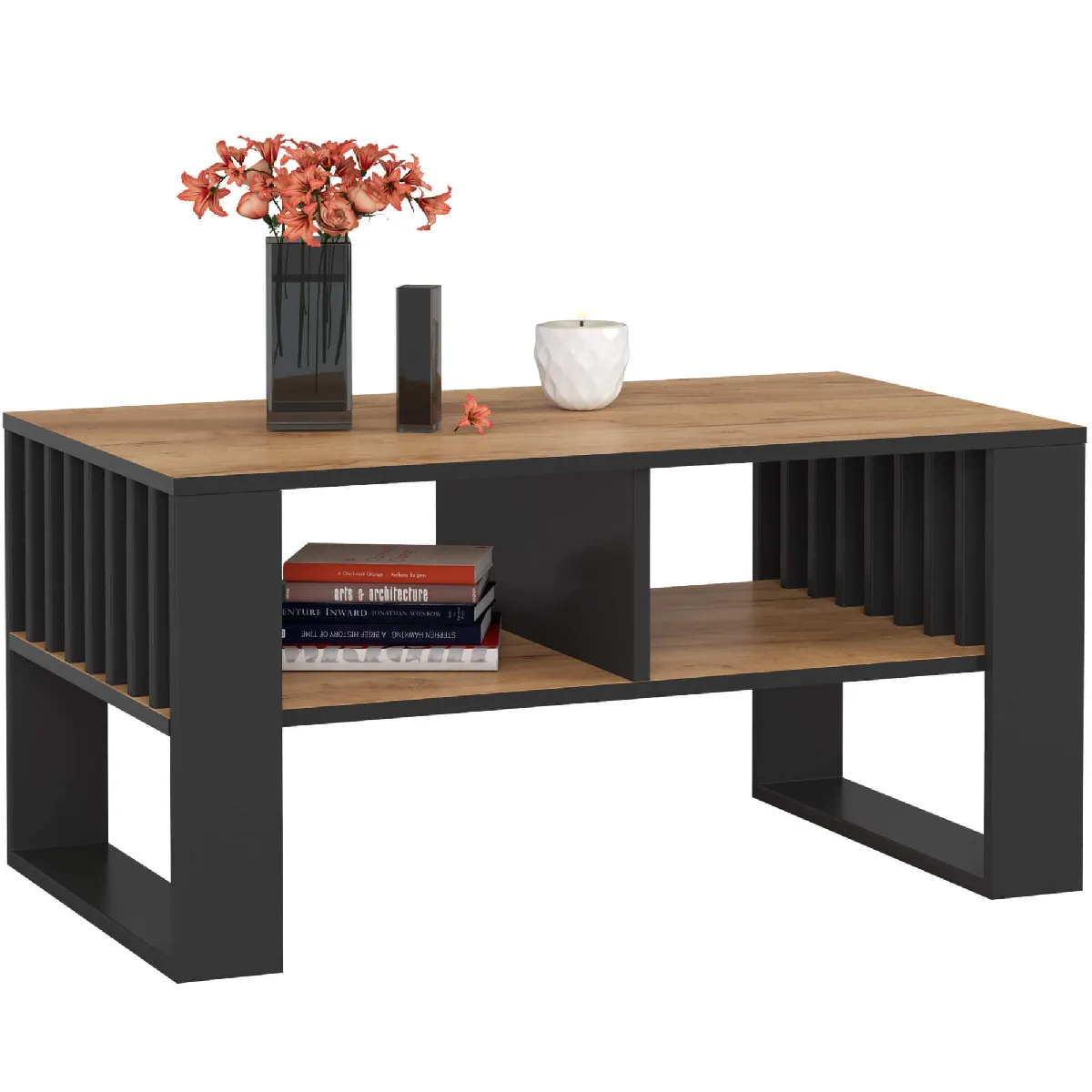 Meilleurs prix pour Akord Table Basse Rockford Chêne/Noir 92X53X45