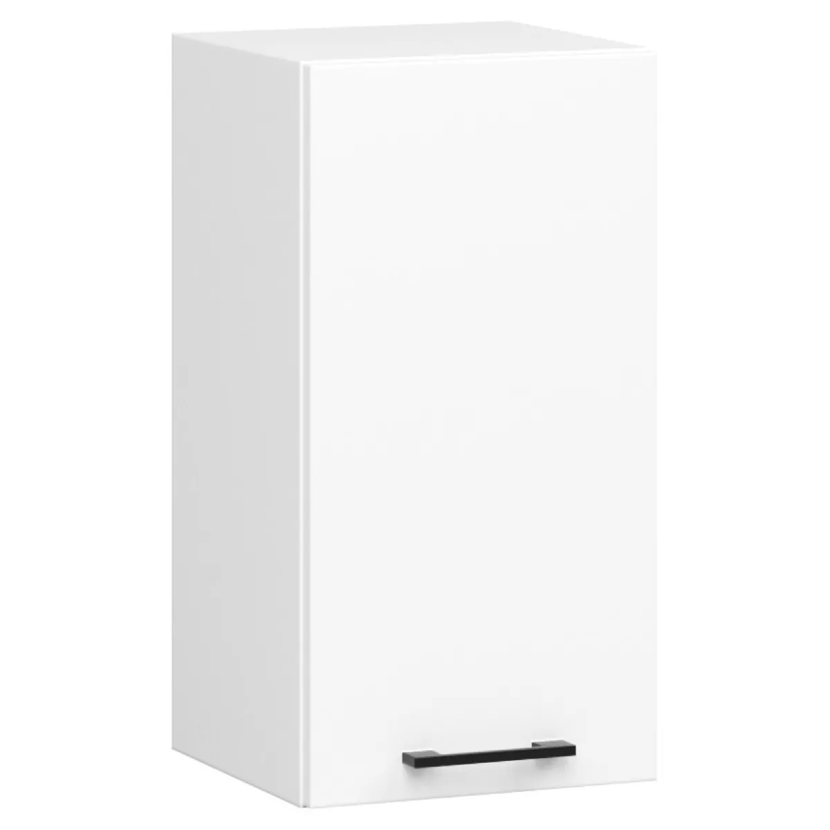Armoire de cuisine W30 accr. au mur OLIWIA modulable Blanc 30 cm 1 porte faade Blanche 2 tagres 30x30x58 cm