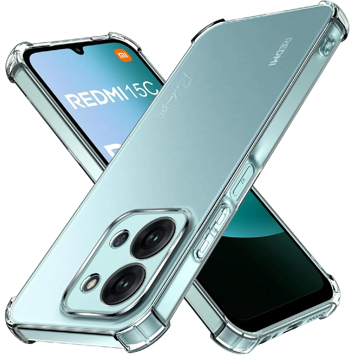 Xeptio Coque Protection Pour Xiaomi Redmi 15C 5G Souple Transparente Bumper En Gel Tpu Avec Bords Renforcés