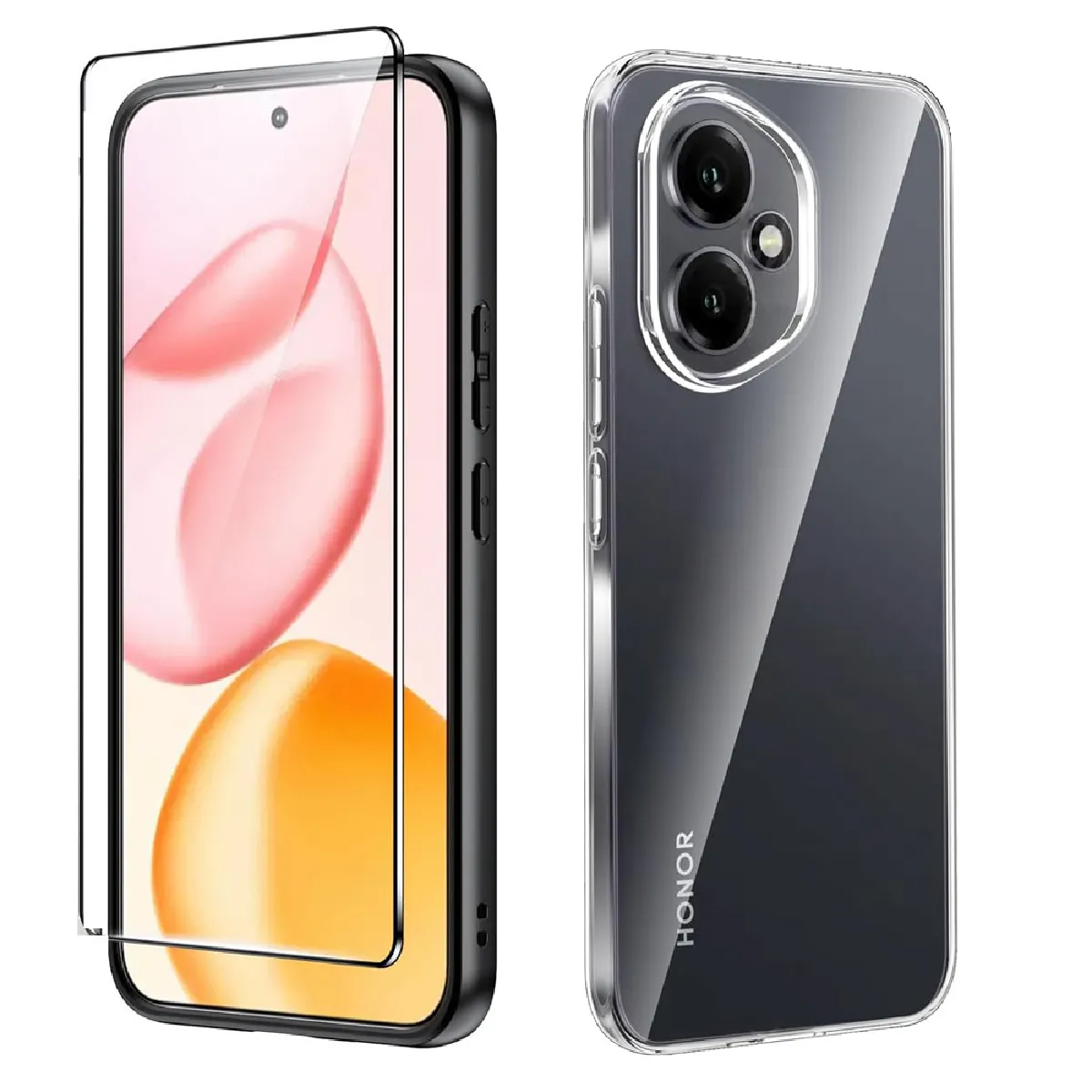 Xeptio Pack Coque Tpu Et Protection D'écran En Verre Trempé Pour Honor 400 Lite 5G