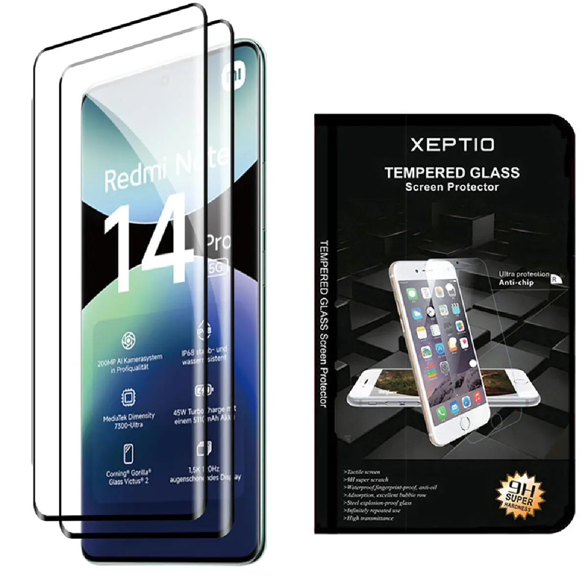 Xeptio Protection Écran En Verre Trempé Pour Xiaomi Redmi Note 14 Pro 4G