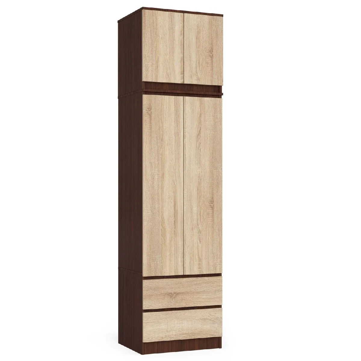 Akord Armoire avec surmeuble 2 portes - Wengé