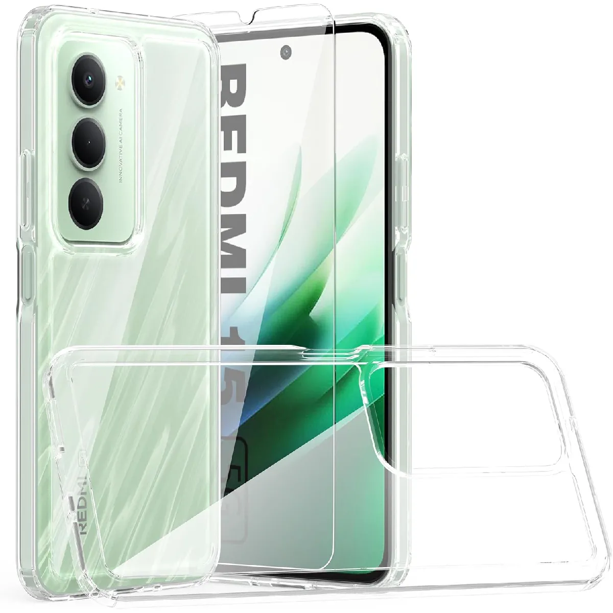 Xeptio Pack Coque Tpu Et Protection D'écran En Verre Trempé Pour Xiaomi Redmi 15 5G