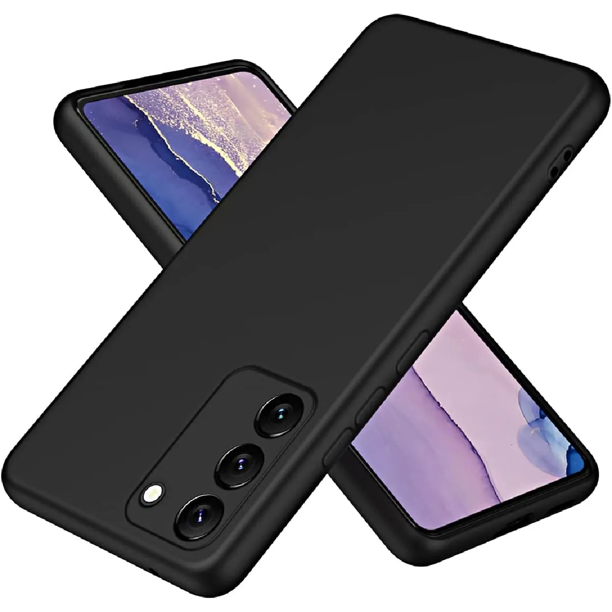 Xeptio Noir Coque En Polyuréthane Samsung Galaxy S25 Plus / S25+ 5G