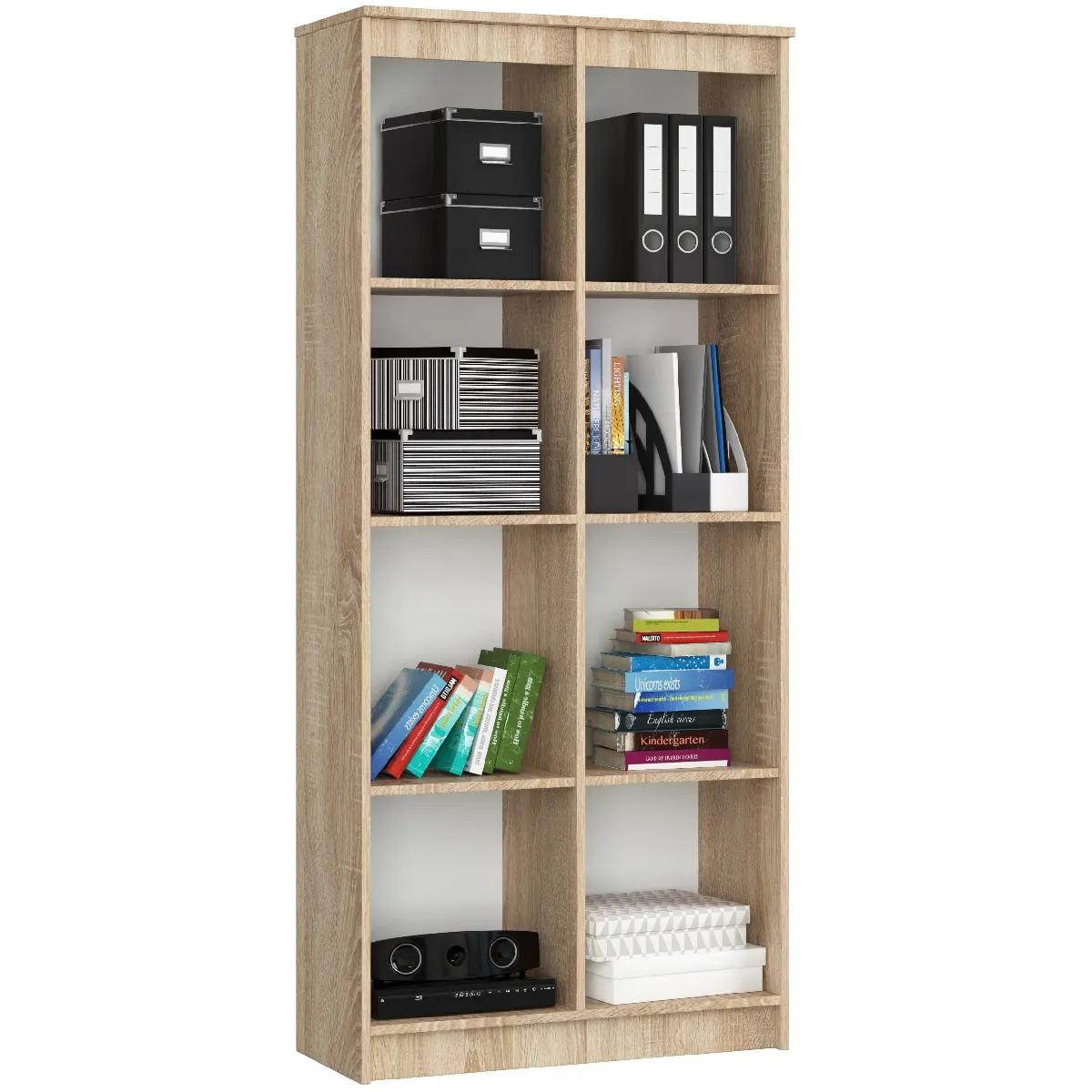 Akord Étagère De Bureau Chêne Sonoma 80X35X180