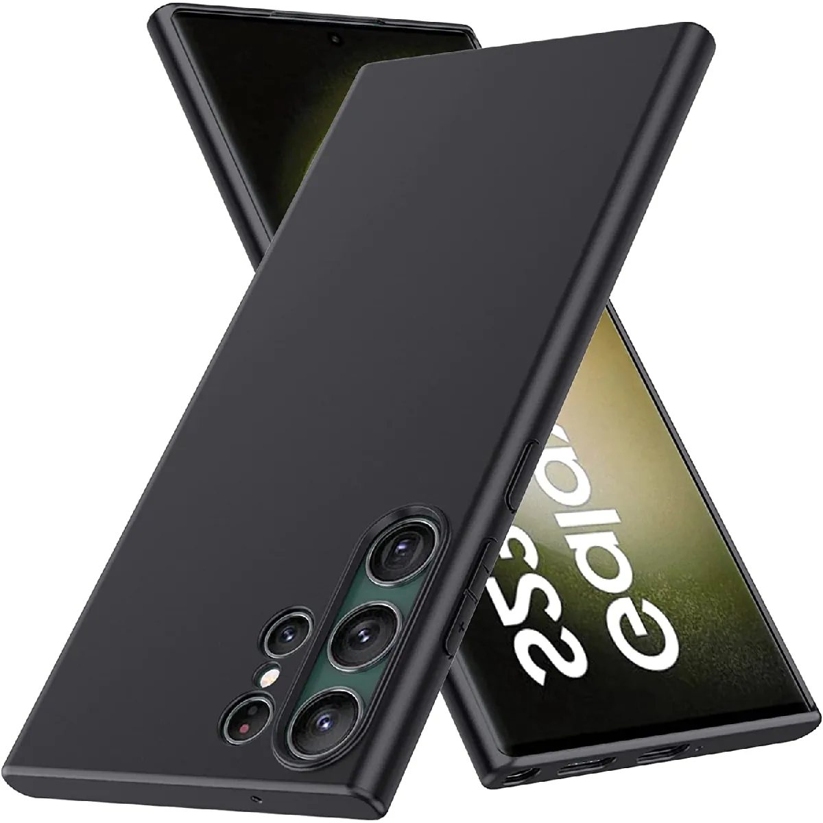 Xeptio Noir Coque Antichoc Samsung Galaxy S25 Ultra 5G