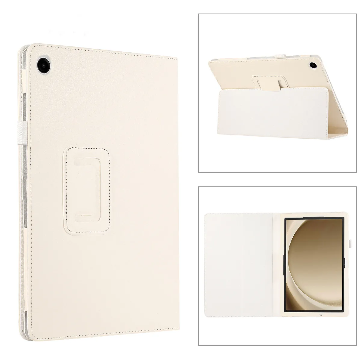 Xeptio Blanc Étui Tablette Avec Support Pour Samsung Galaxy Tab A11+ - 11 Pouces