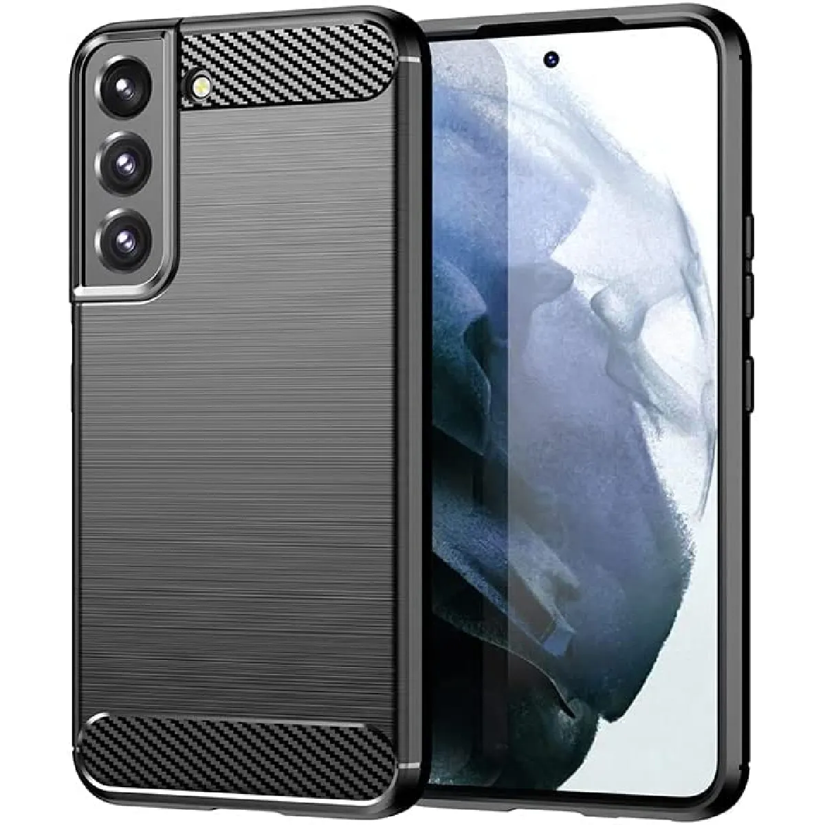 Xeptio Noir Coque Souple Antichoc Samsung Galaxy S25 Plus / S25+ 5G