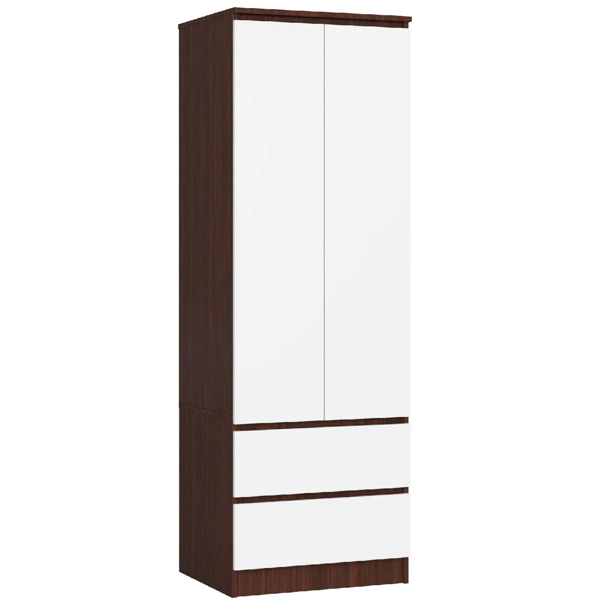 Akord Armoire 2 portes avec tiroirs - Wengé