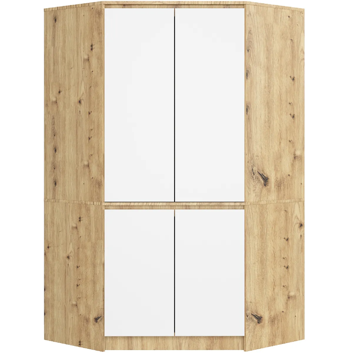 Akord armoire d'angle 4 portes - Chêne
