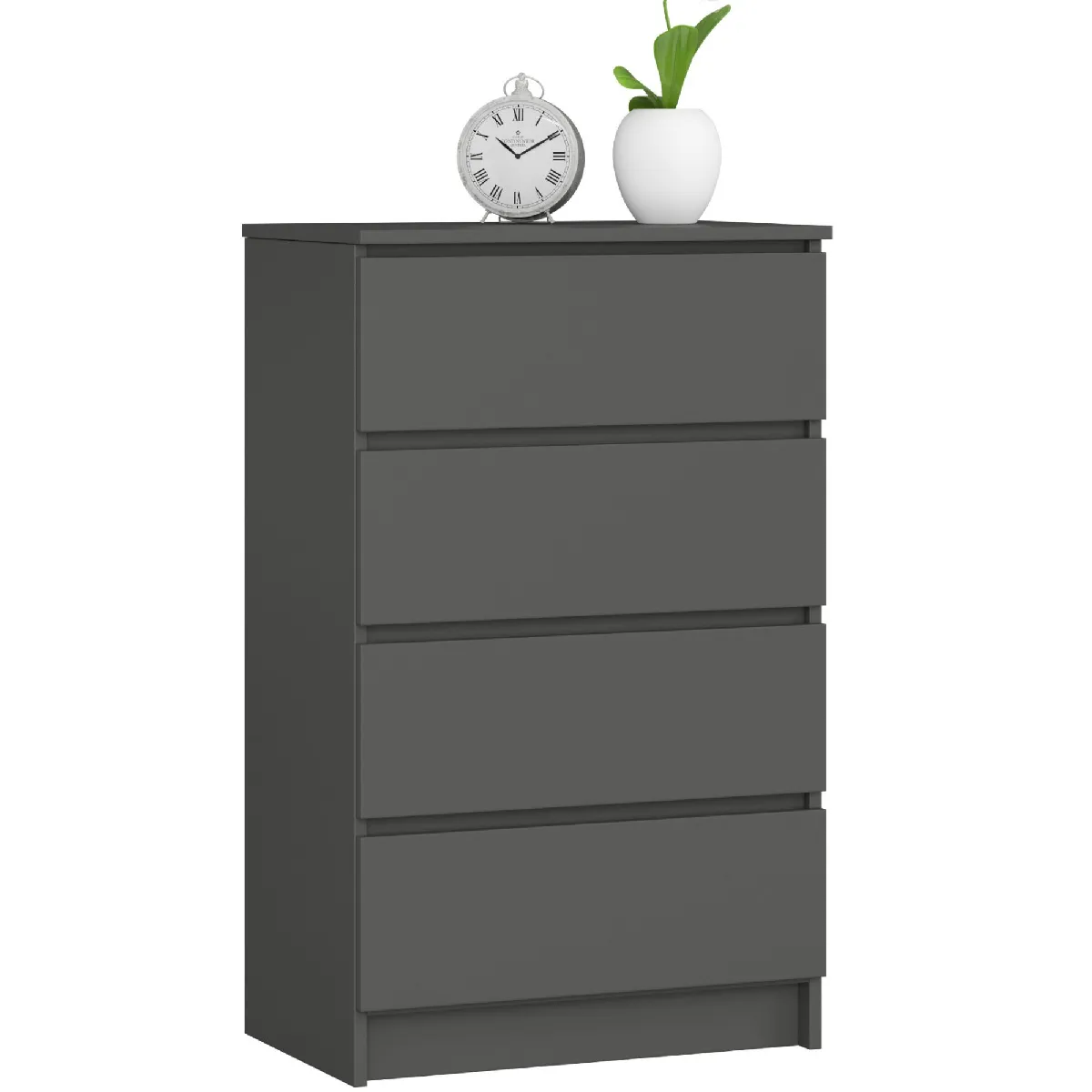 Akord Commode 4 tiroirs - Graphite