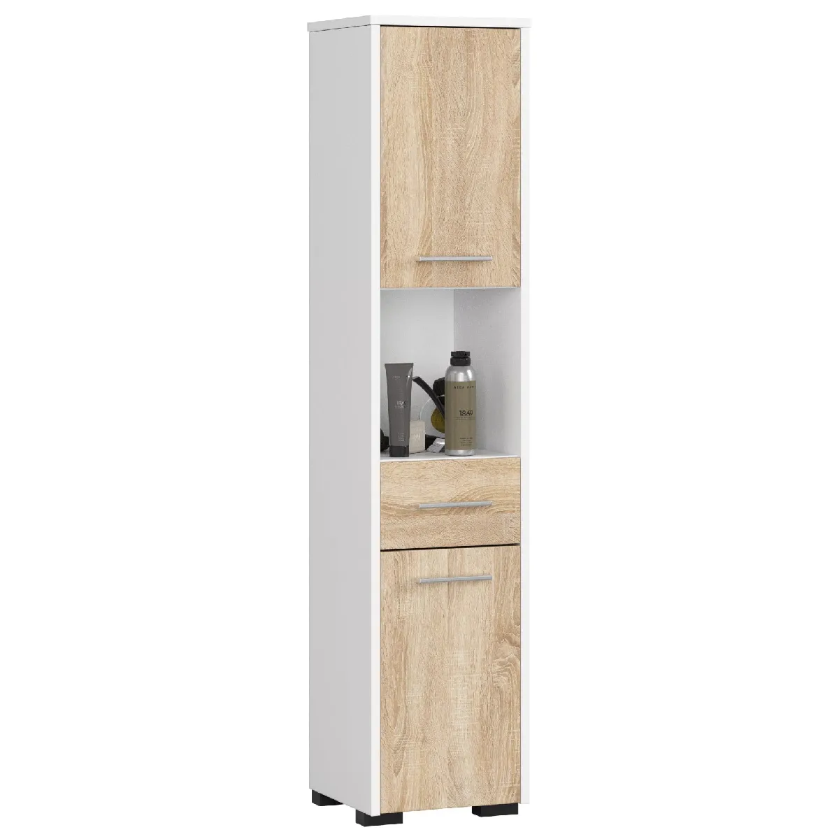 Akord Armoire Blanc/Wengé 90X51X180