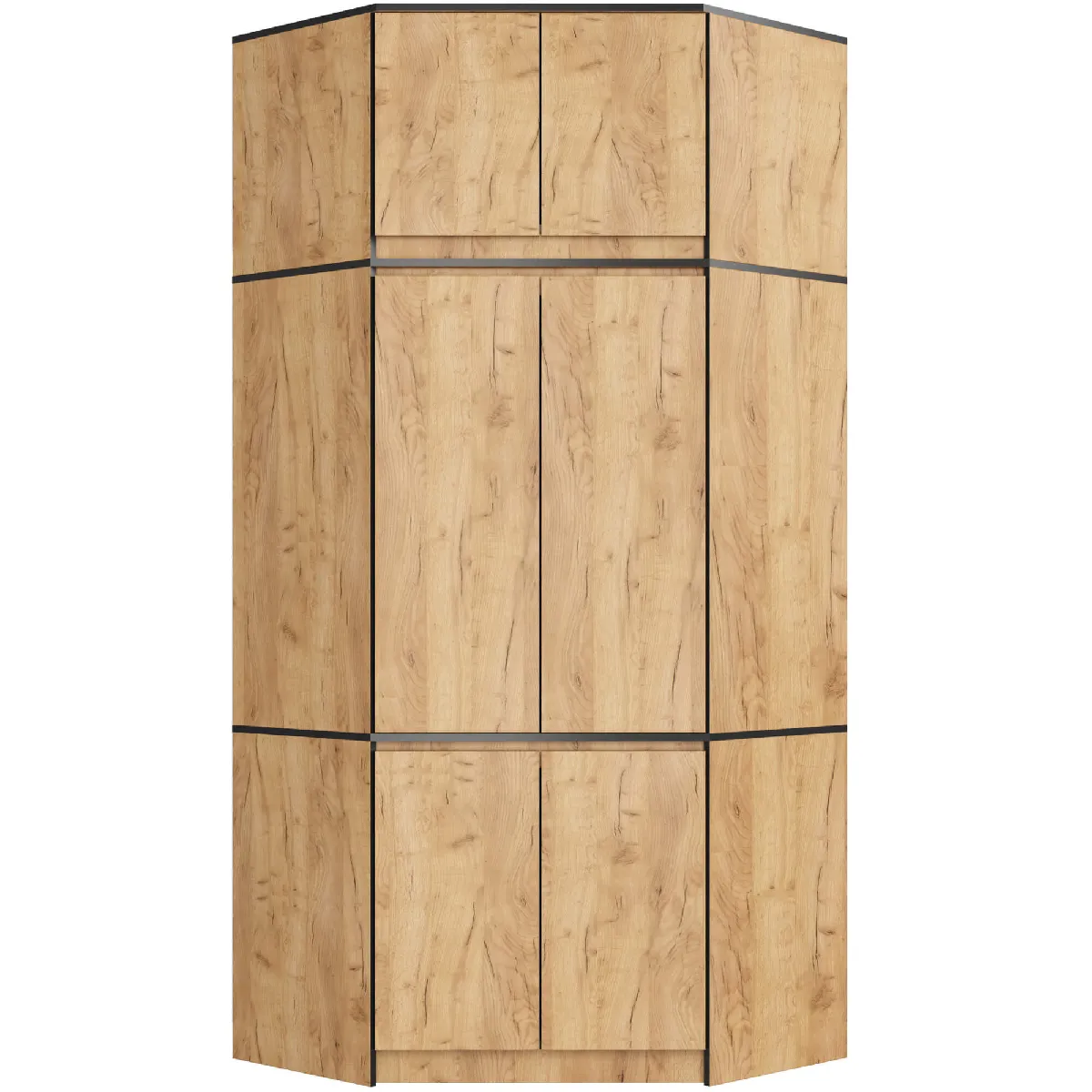 Akord Armoire D'angle Avec Surmeuble Chêne Craft 100X50X235