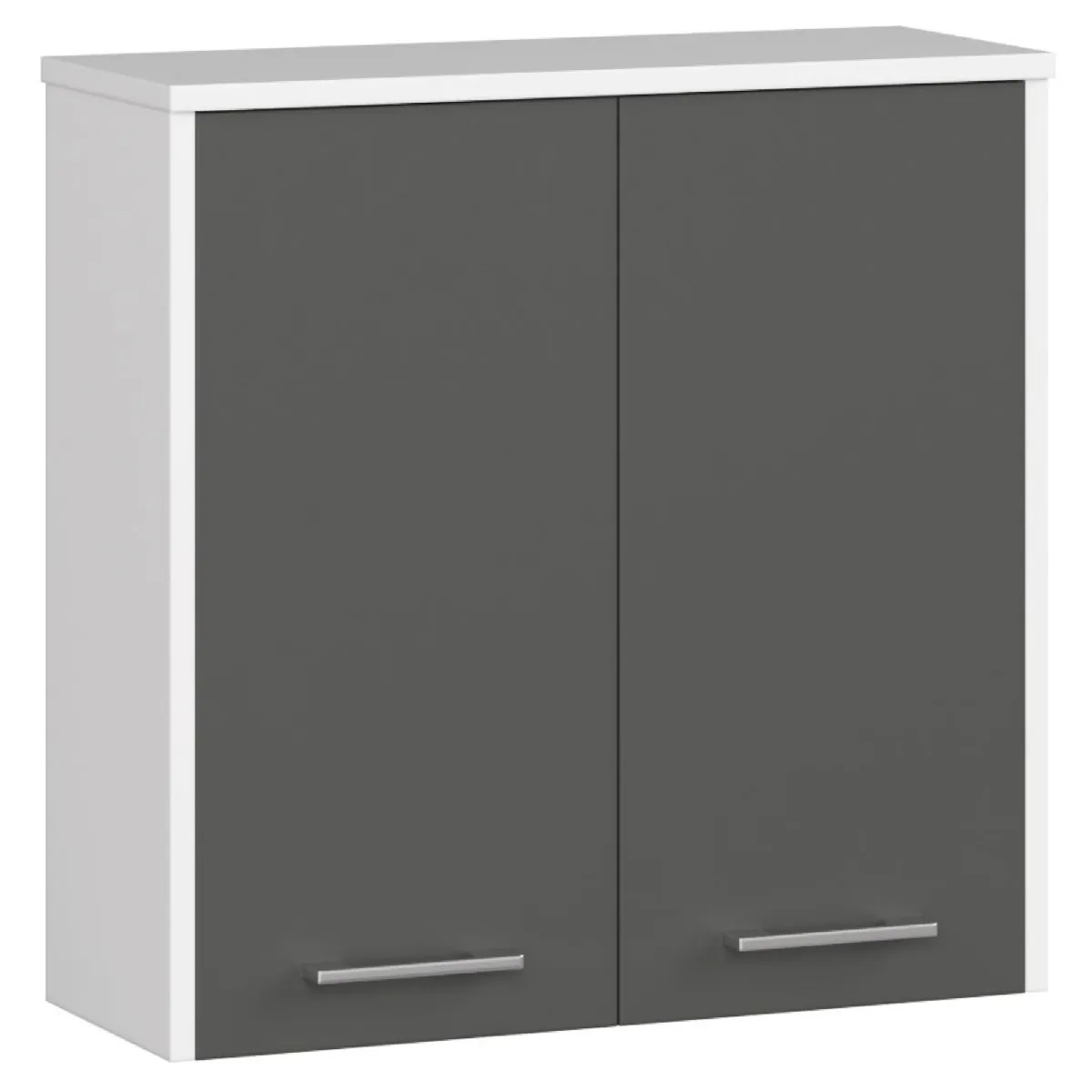Akord Armoire Murale 1 Porte Blanc/Gris Graphite 60X23X60