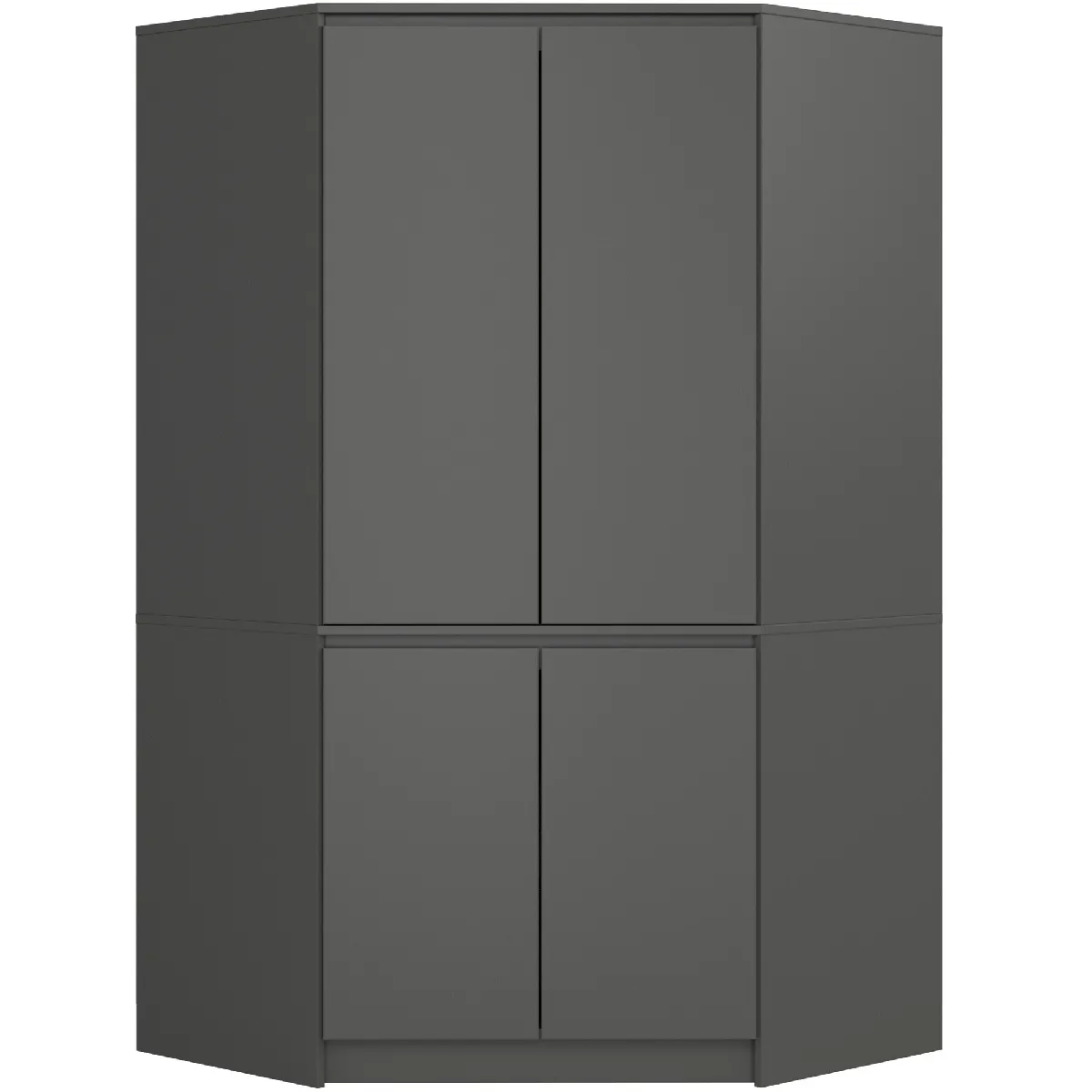 Akord Armoire d'angle 4 portes - Graphite