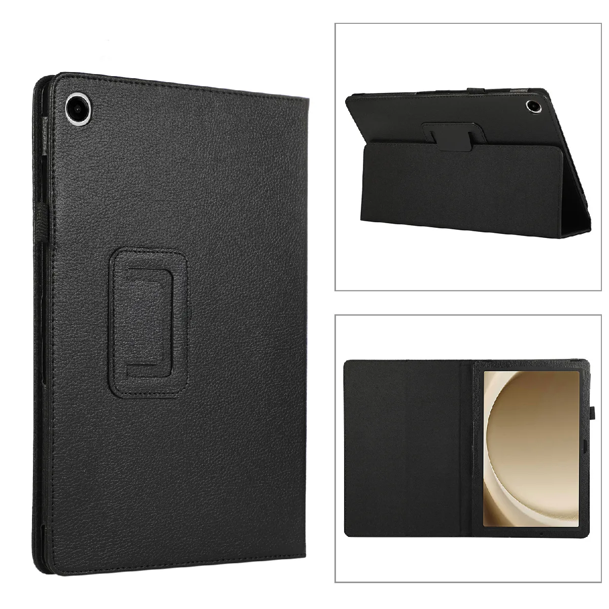 Xeptio Noir Étui Tablette Avec Support Pour Samsung Galaxy Tab A11+ - 11 Pouces