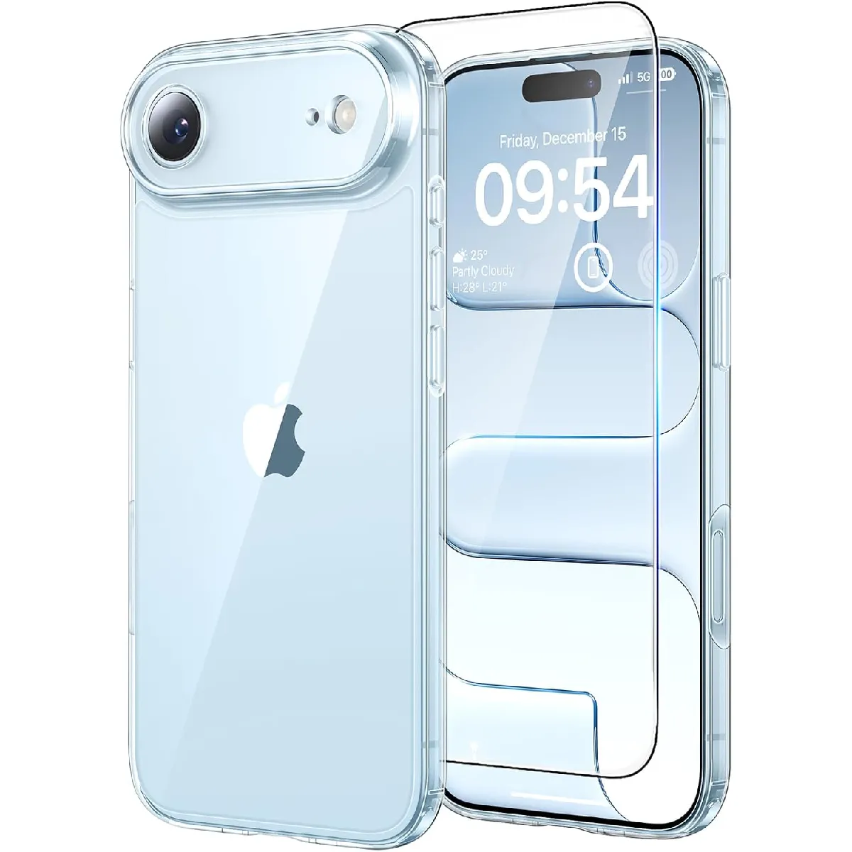 Xeptio Pack Coque Tpu Et Protection D'écran En Verre Trempé Pour Apple Iphone Air 5G