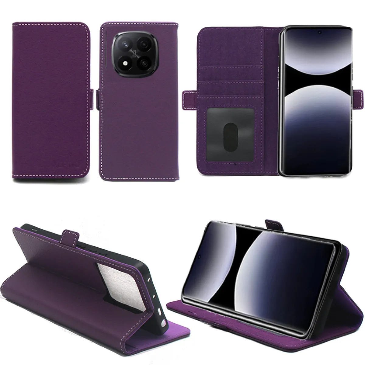 Xeptio Violet Housse Portefeuille Xiaomi Redmi Note 14 Pro+ 5G