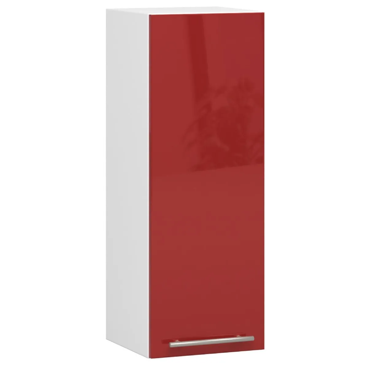 Akord Meuble haut de cuisine suspendu - Blanc/rouge