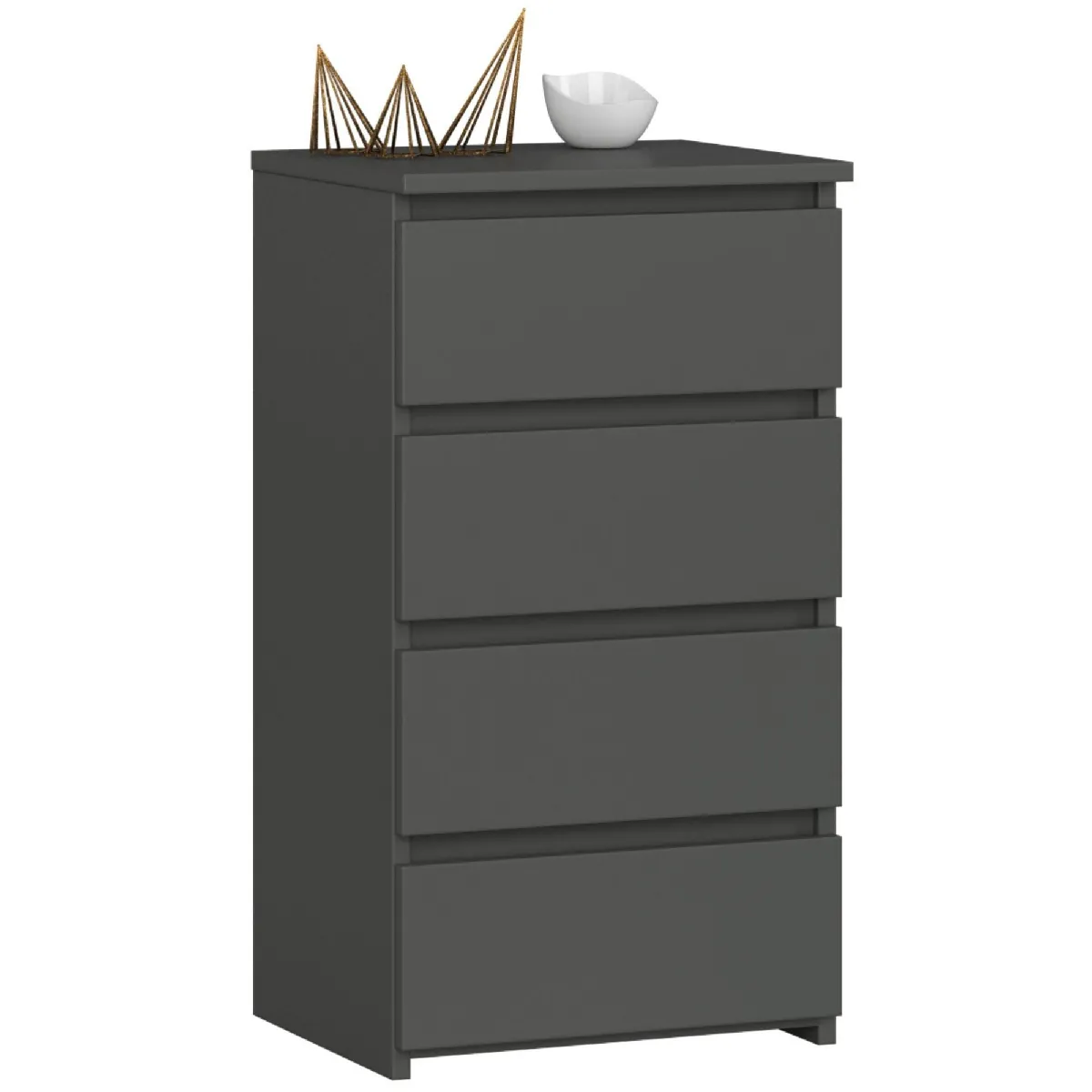 Akord Commode 4 tiroirs - Graphite
