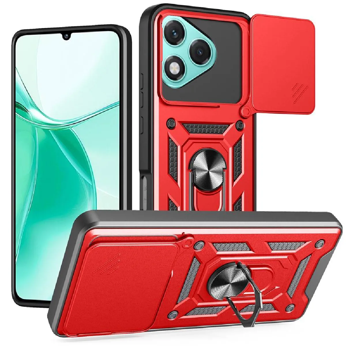 Htdmobiles Rouge Coque Smartphone Honor 400 Lite 5G - Choc