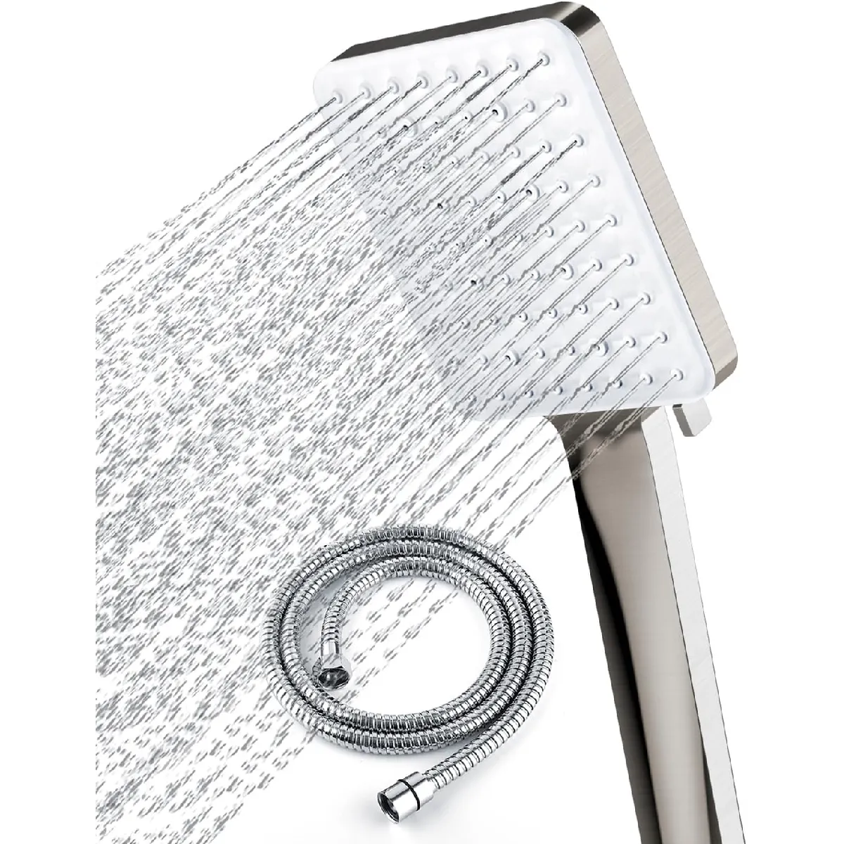 Vendos85 Doré Pommeau De Douche 6 Jets - 150 Cm