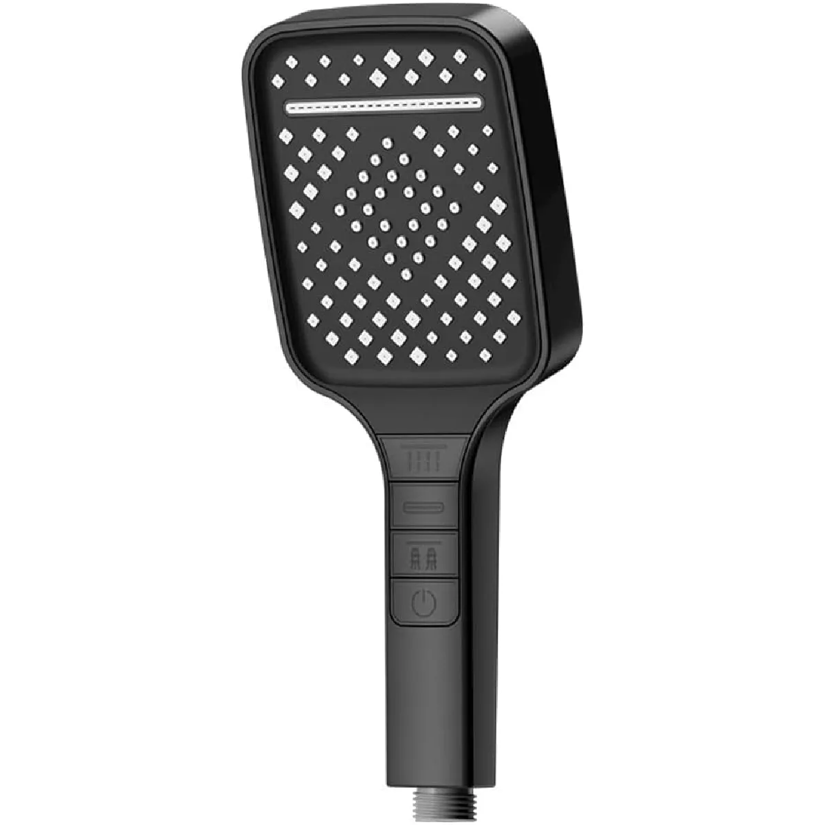 Vendos85 Noir Pommeau De Douche Haute Pression À 7 Jets - 25,5 Cm