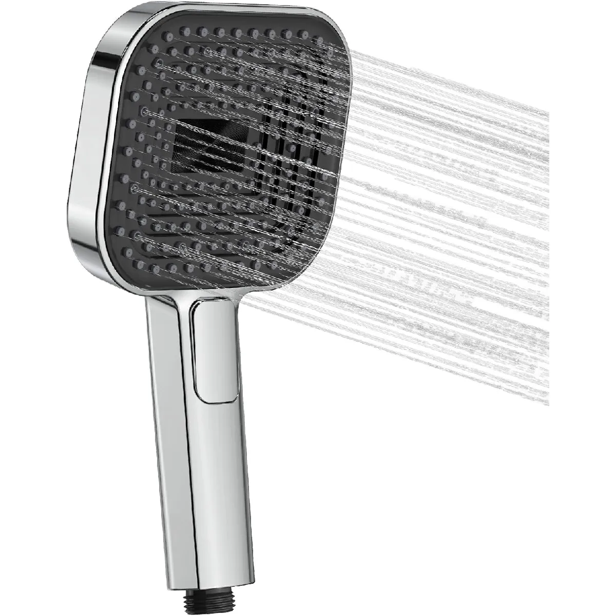 vendos85 - Pommeau de douche - Carré - Haute pression - 14,5 cm - Chromé - Image 2