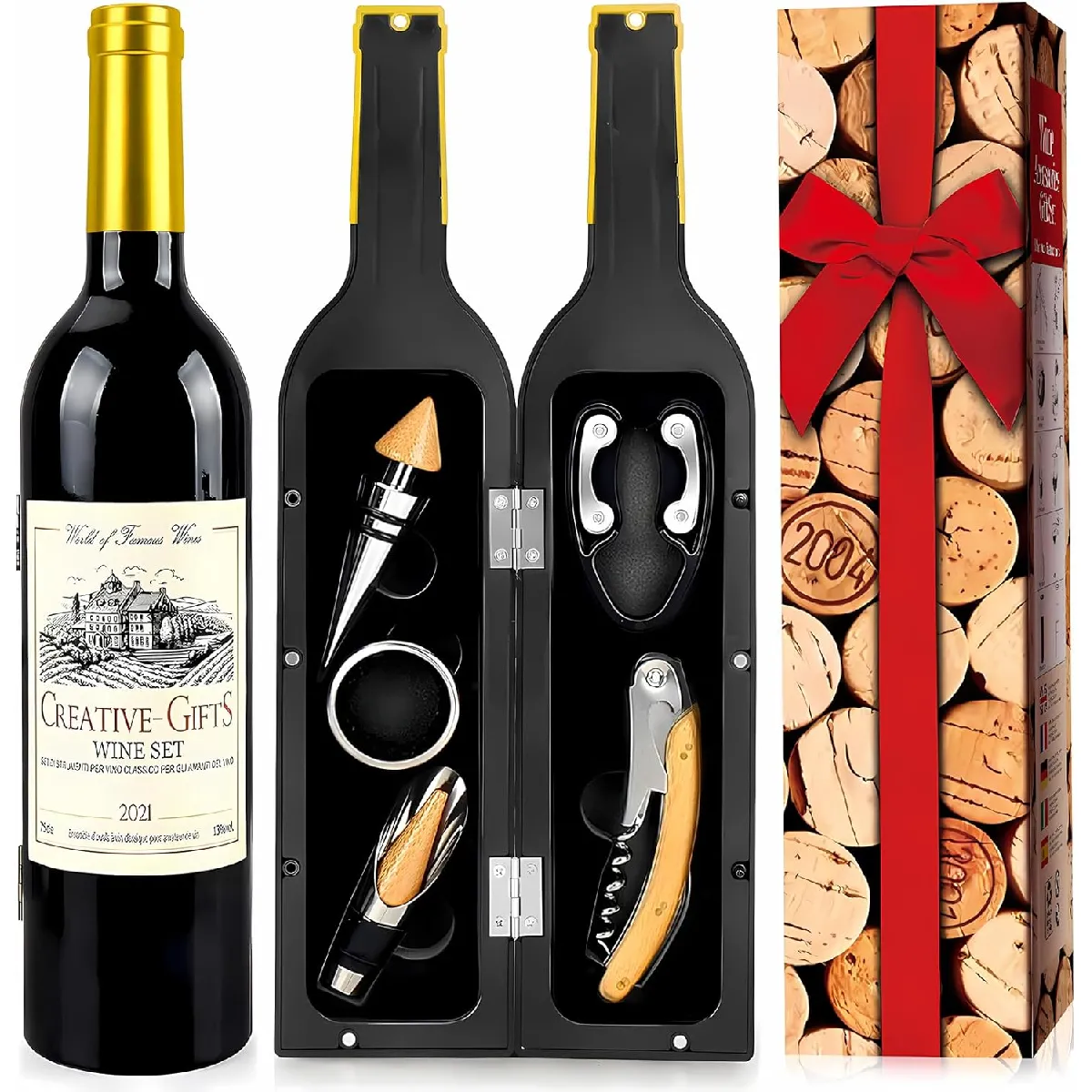 Vendos85 Coffret D’accessoires De Vin – Kit Sommelier Complet