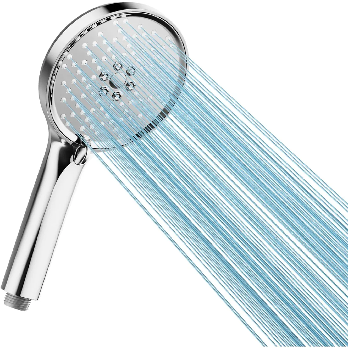 Vendos85 Argent Pommeau De Douche À Jet De Pluie - 12 Cm - 3 Jets - É