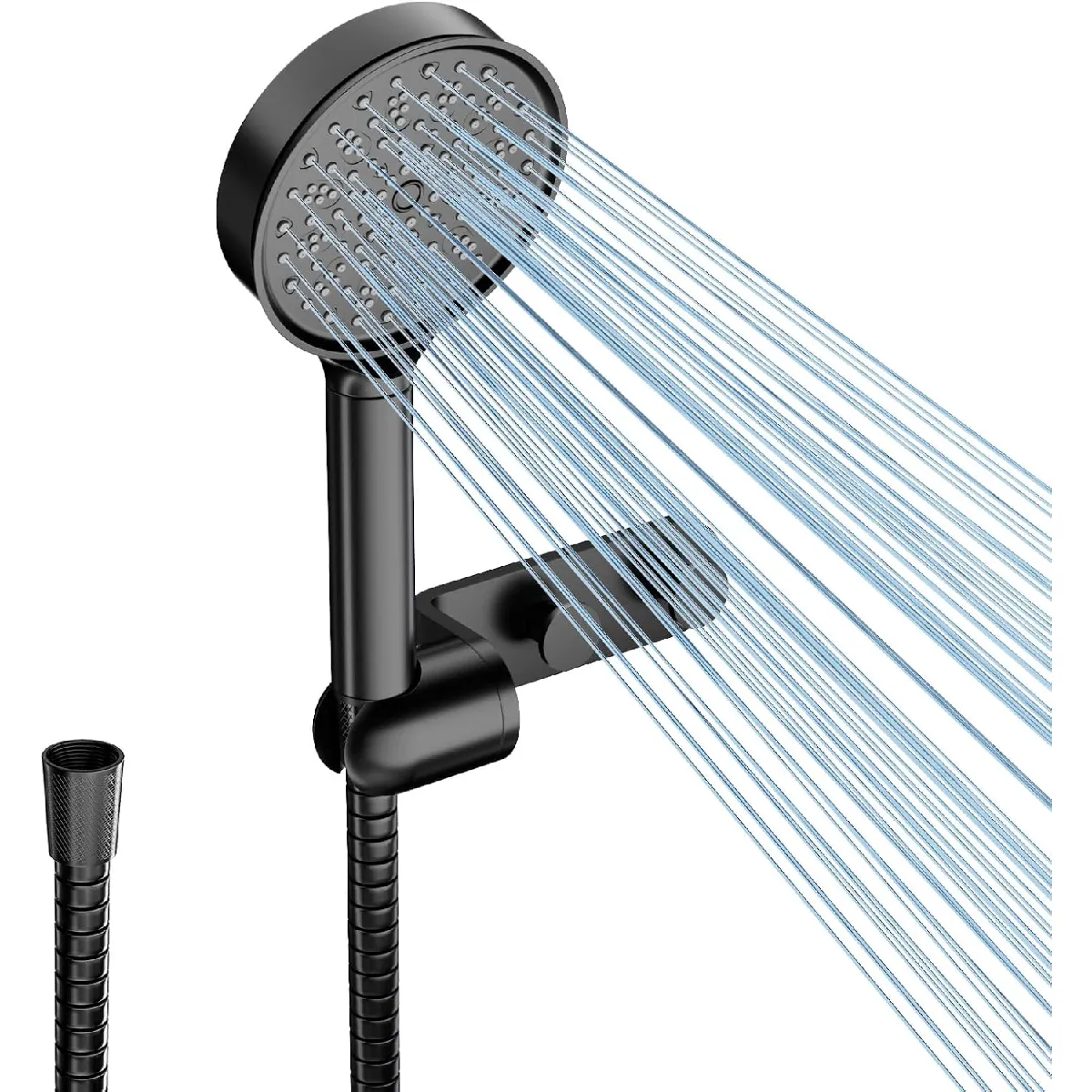 Vendos85 Noir Pommeau De Douche Filtrant 20 Couches - 6 Jets