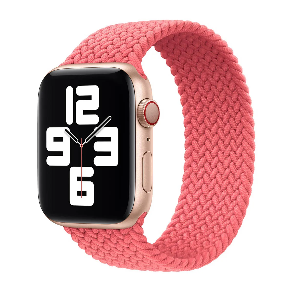 Bracelet Solo tressé pour Apple Watch   44/45/46/49 mm - Taille 10 - Pink Punch