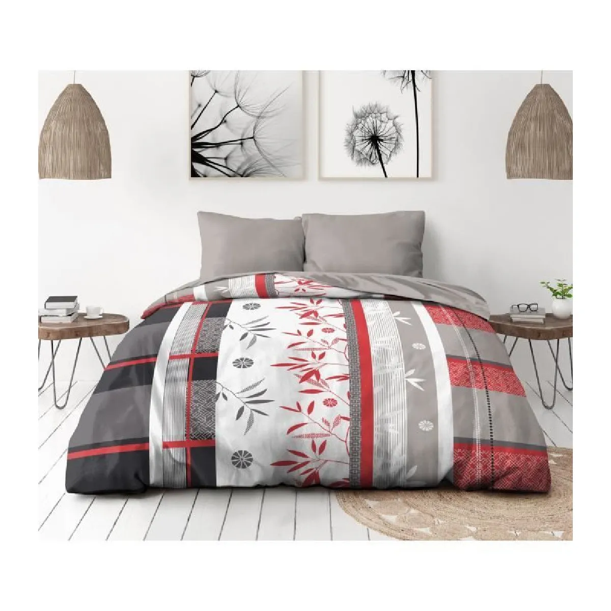 "Home_linge_passion parure de lit microfibre"