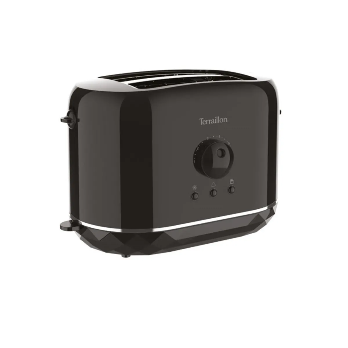 TERRAILLON Grille-pain 2 fentes 870w noir - 15387 - 