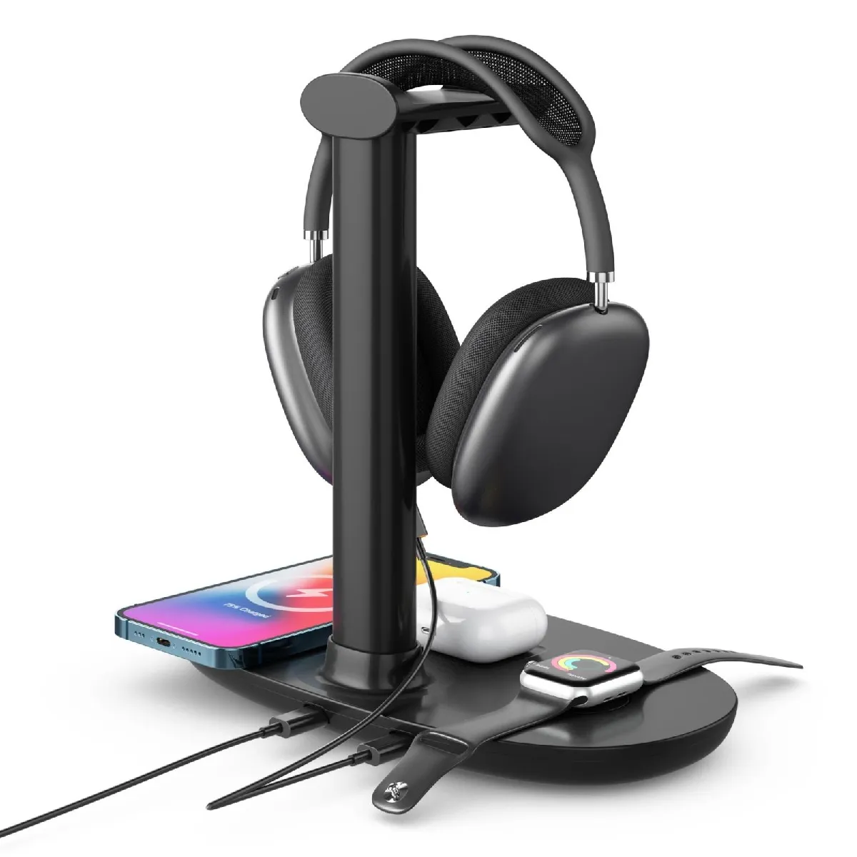 Yonis Station De Charge Sans Fil 4 En 1 Pour Smartphone - 15 W