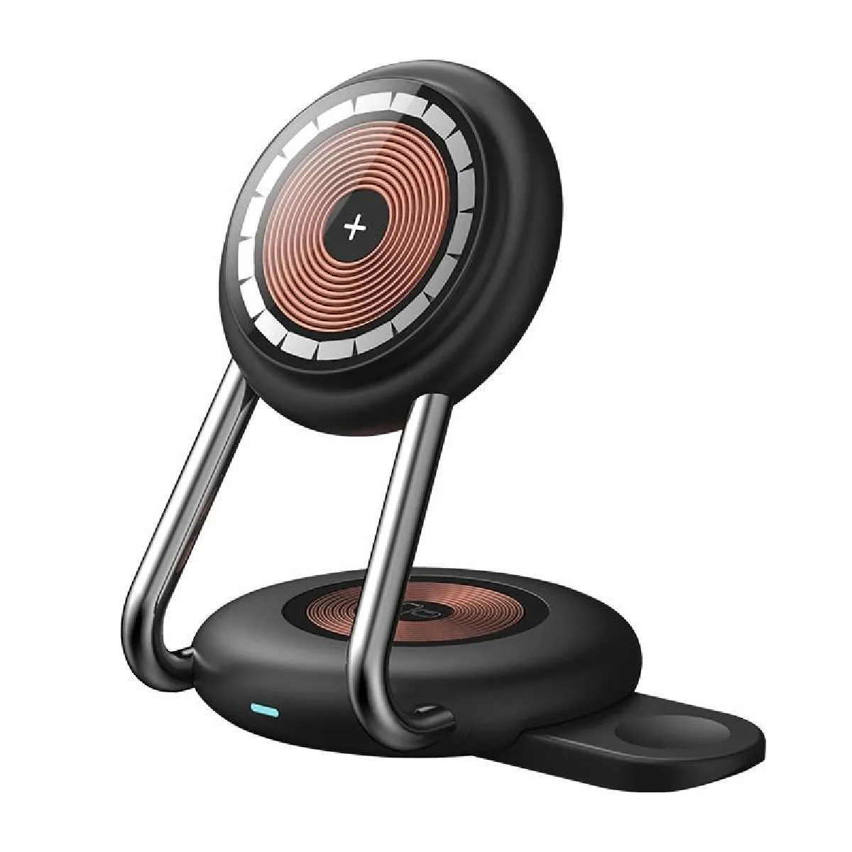 Yonis Noir Station De Charge Sans Fil 3 En 1 - 15 W