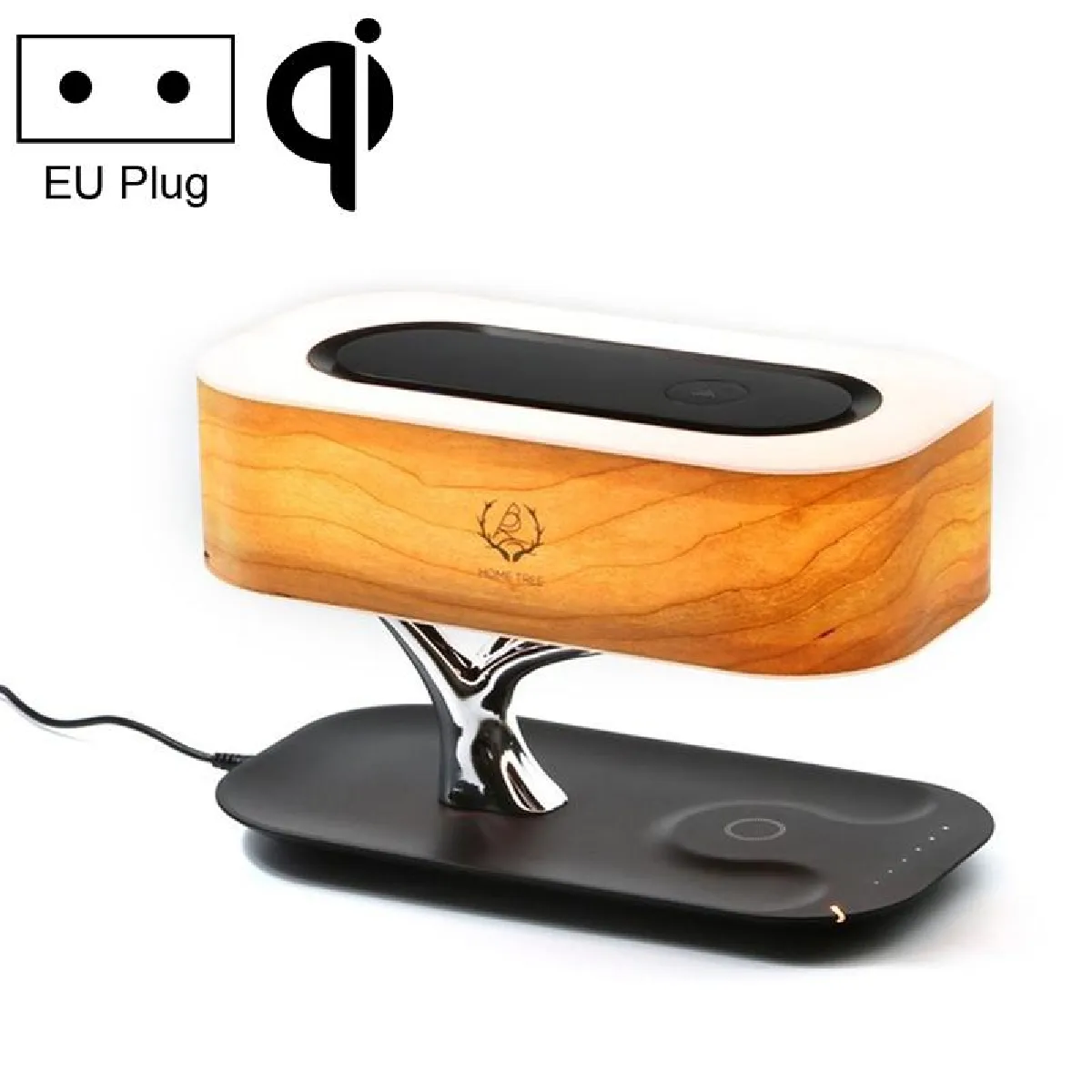 Yonis Lampe De Bureau Avec Haut-Parleur Bluetooth Et Chargeur Sans Fil Intégré