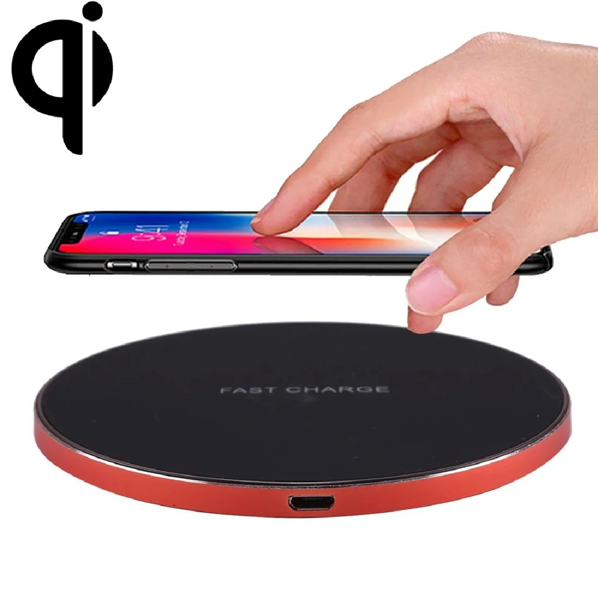 Yonis Rouge Chargeur Sans Fil