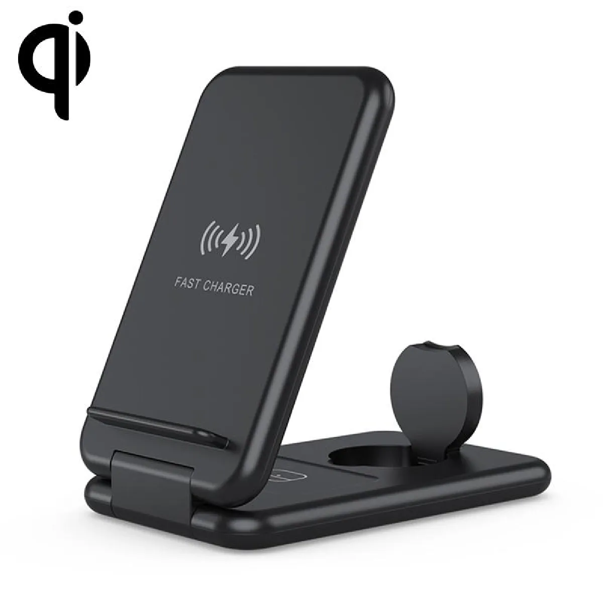 Yonis Noir Chargeur Sans Fil 3 En 1 Pliable Pour Iphone - 15 W