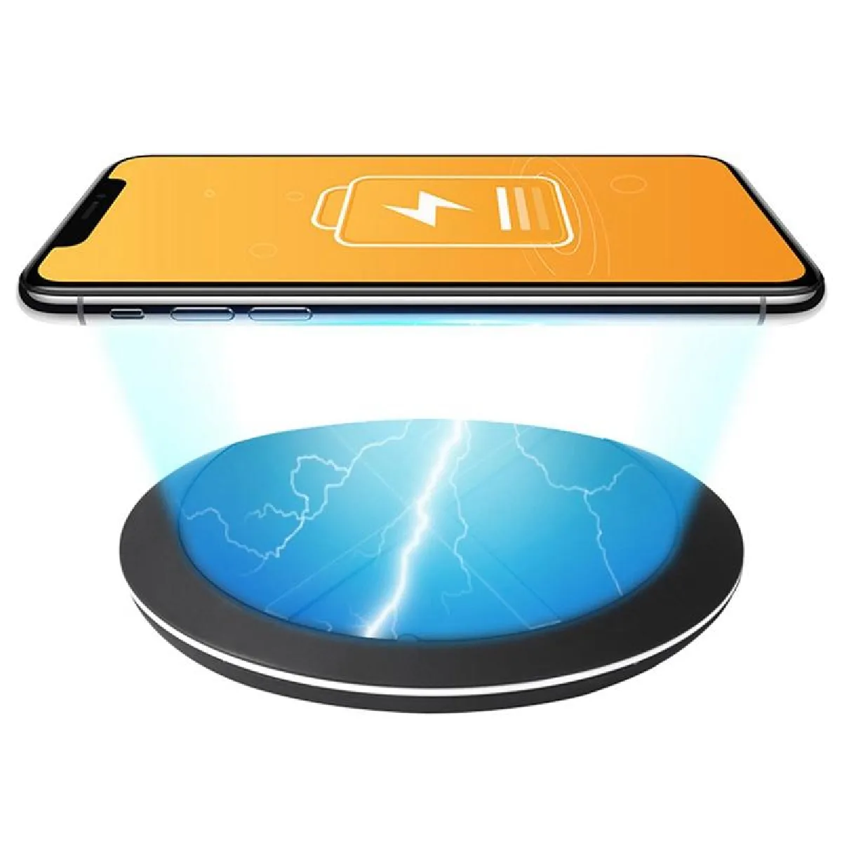Yonis Noir Chargeur Sans Fil Portable - 10 W