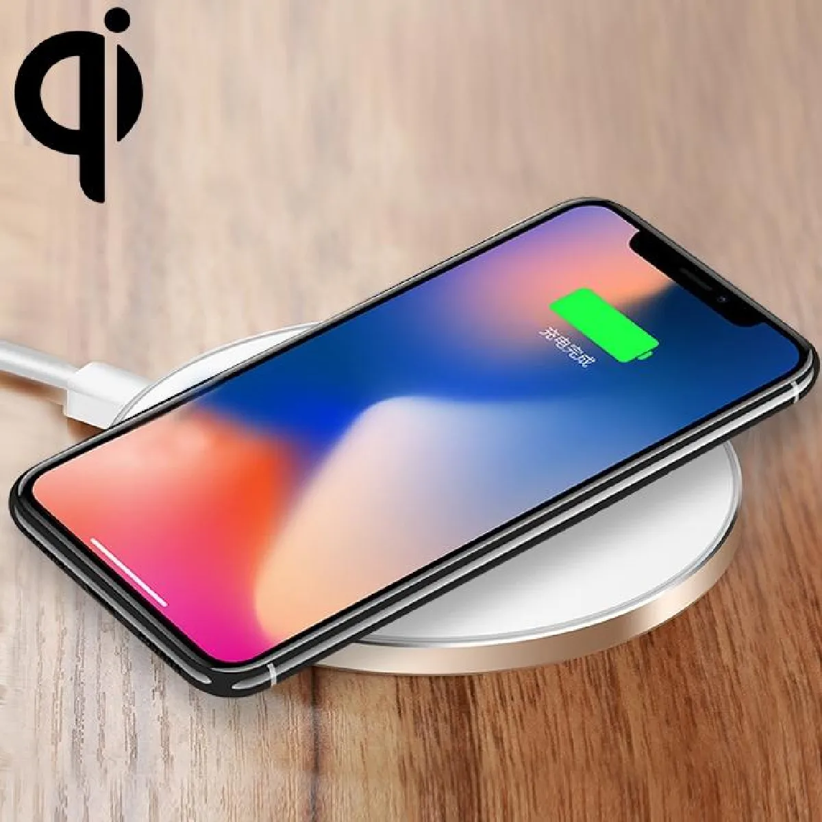 Chargeur Sans Fil Ultra Fin En Alliage D'Aluminium Avec Protection Thermique YONIS - vue 3
