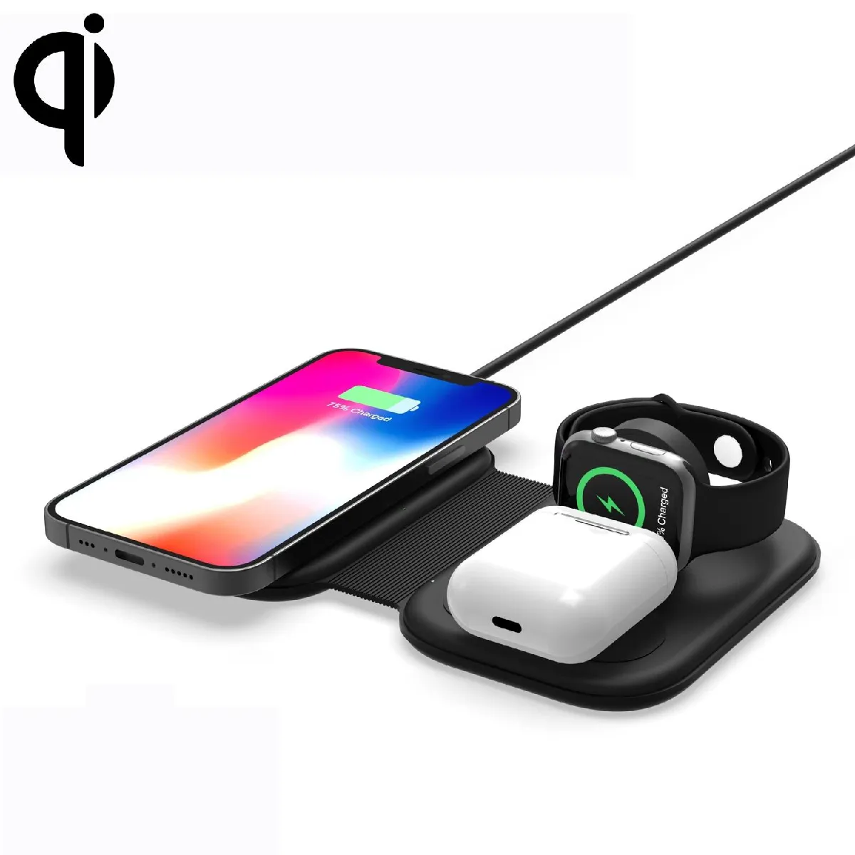Yonis Chargeur Sans Fil 3 En 1 Pour Apple Iphone - 15 W