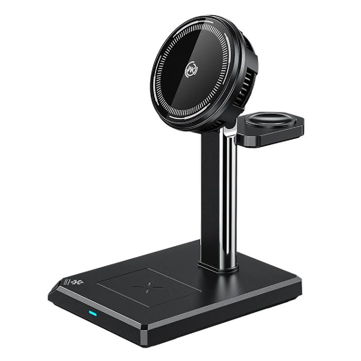 Yonis Noir Station De Charge Sans Fil 4 En 1 - 15 W