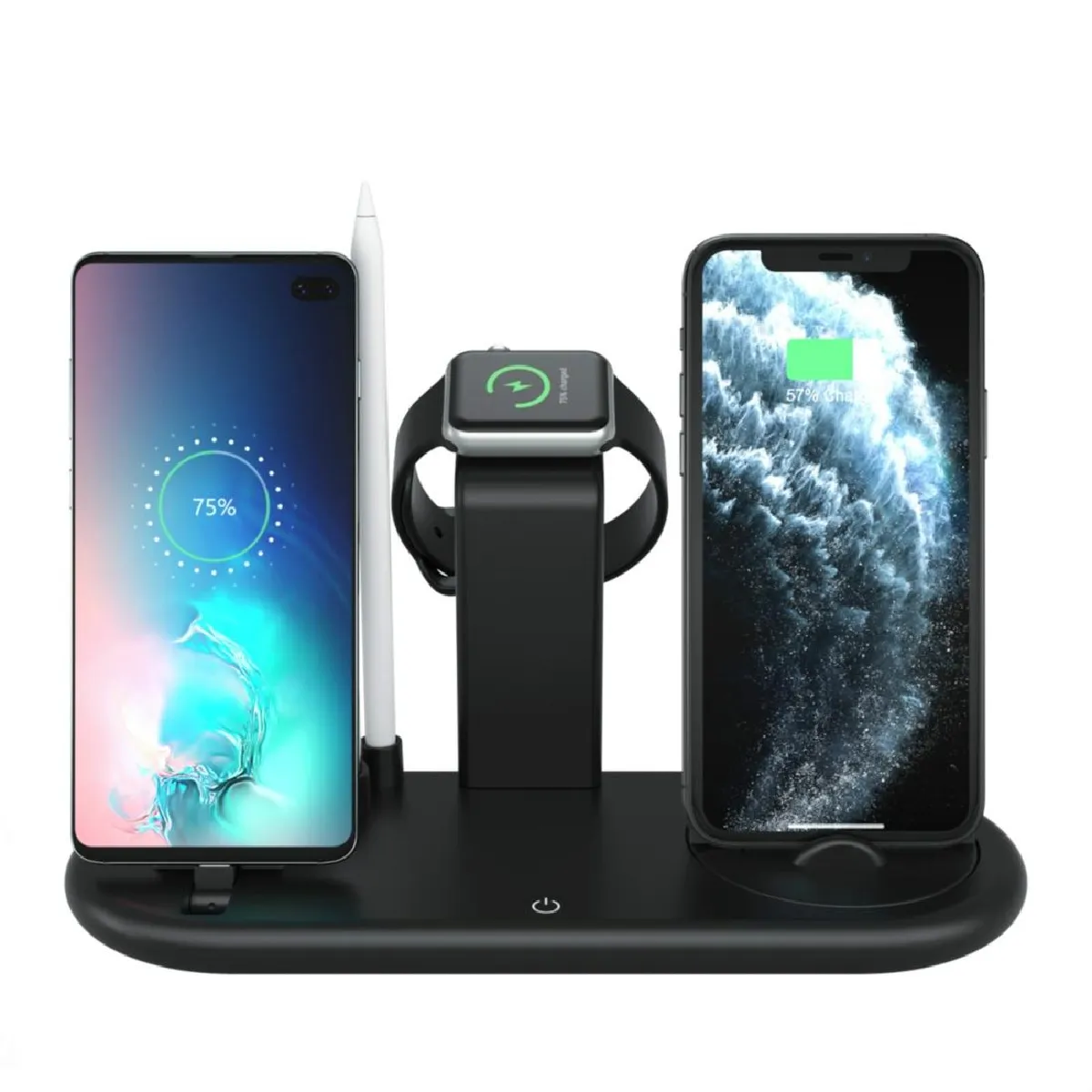 Yonis Noir Station De Charge Sans Fil - 10 W