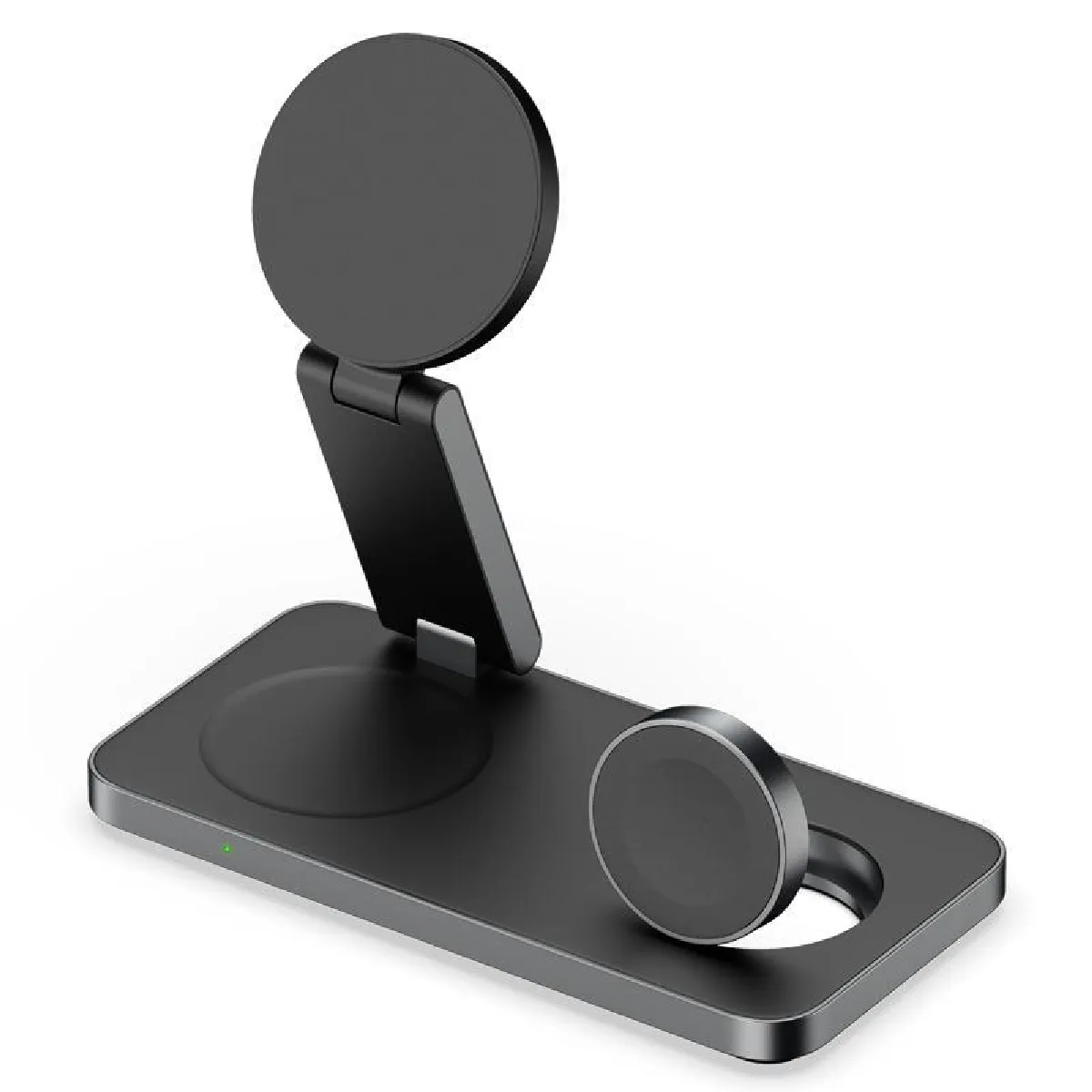 Yonis Noir Station De Charge Sans Fil 3 En 1 Pour Apple Watch - 15 W