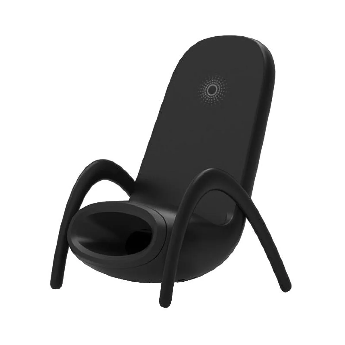 Yonis Noir Chargeur Sans Fil Avec Support - 15 W